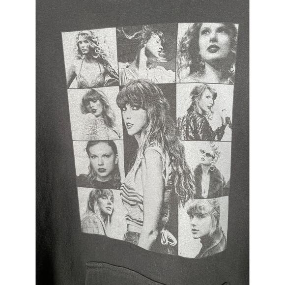 Taylor Swift The Eras Tour Hoodie XL Black LS World Tour Music Fan Memorabilia - Picture 2 of 4